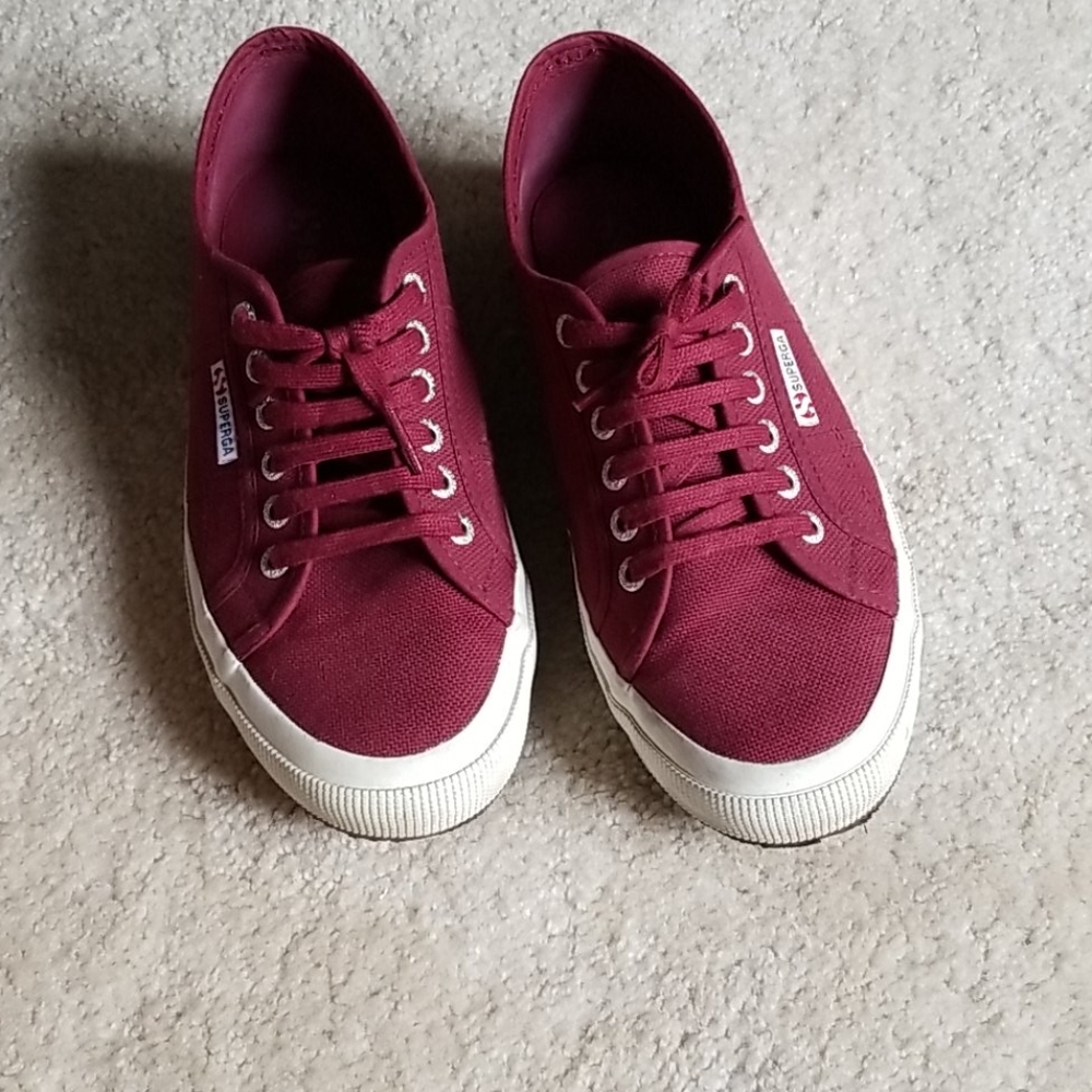 Maroon Superga sneakers